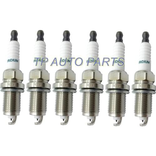 6 Pieces Spark Plug Compatible With Toyo-ta OEM 90919-01210 SK20R11 9091901210