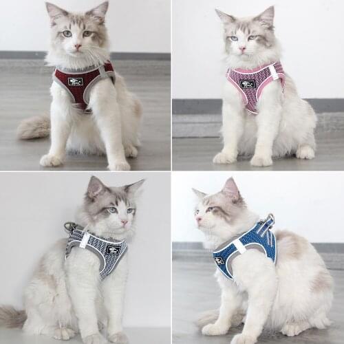 New Dog traction rope vest-style reflective pet chest harness breathable puppy rope pet supplies