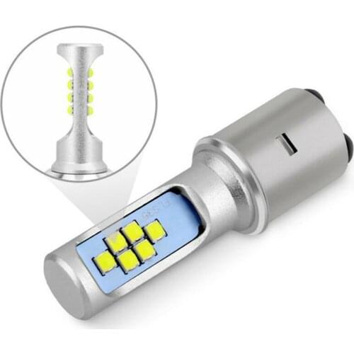 Waterproof BA20D H6 12LED Bulb Light For Motorcycle Scooter Moped ATV Headlight 12V High/Low Beam Bulb