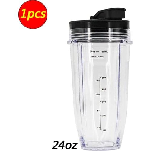 1 pcs Nutri Ninja 24-Ounce Cup with Sip N Seal Lidsfor Blenders Durable Good Seal Ring Keep Fresh Sport Plastic Bottle Parts