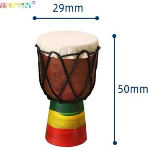 1pcs Mini Dollhouse Decor Toys Best Doll Instrument Drum Musical Toy For Doll Dollhouse Decor Birthday Children Gift