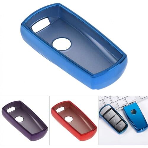 2 Colors TPU Straight Plate Durable Car Key Case Protector Holder for Volkswagen CC Magotan Passat B6 B7
