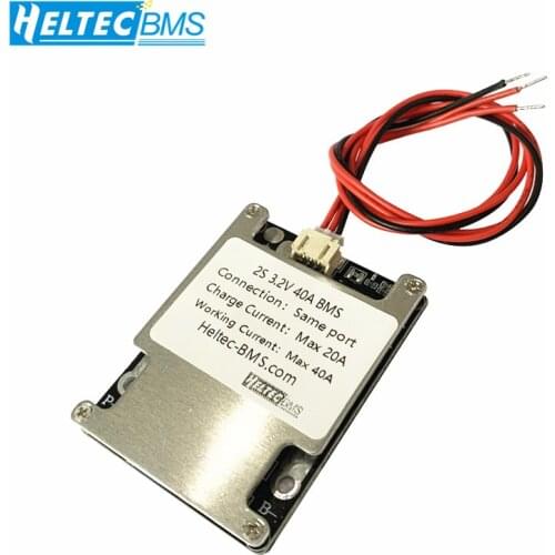 2S 40A BMS balanced 7.4V 8.4V li-ion NCM BMS/3.2v lifepo4 Lithium iron phosphate battery protection board with heat sink