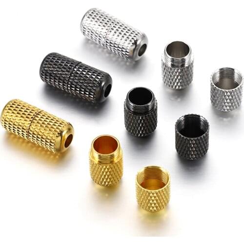 5-20pcs 18x8mm Capsule Buckle Clasps Bracelet Jewelry Making DIY Metal Shoelace Lock Tip Ends No Tie Tieless Lazy Accessries