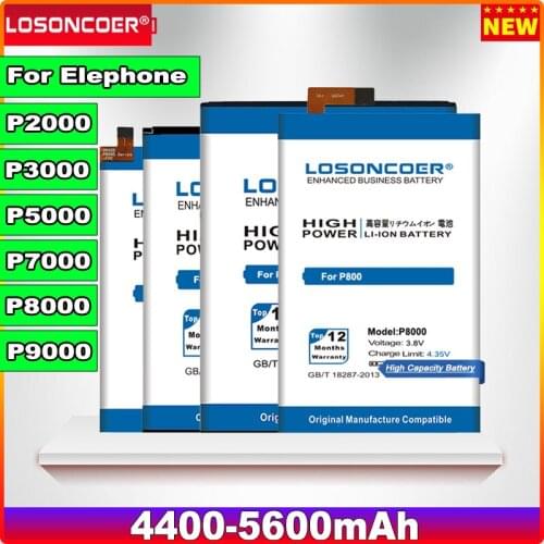 4400-5600mAh For Elephone P2000 P2000C P3000 P3000S P5000 P7000 P8000 P9000 For THL 5000 THL5000 For DEXP Ixion XL5 Battery