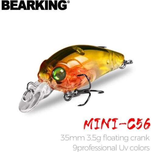 BEARKING Top Wobblers fishing lures crankbaits minnow quality professional Fishing hooks baits 3.5cm 3.5g Fishing tackle