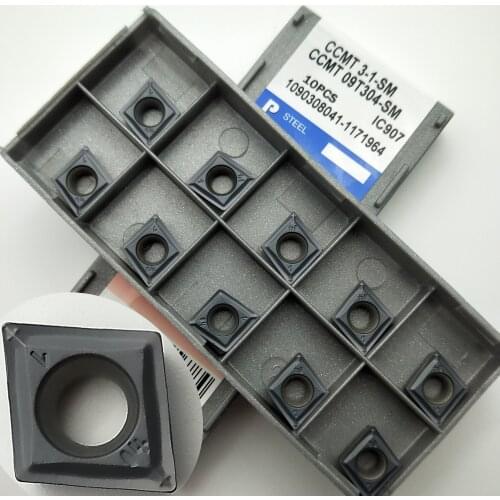 CCCMT09T304-SM IC907 Carbide Inserts CNC Turning Blade boring10PCS