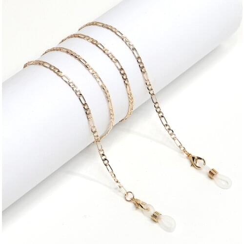 Color-proof and not easy to fade gold 3:1 sunglasses chain fashion anti-slip glasses chain anti-loss