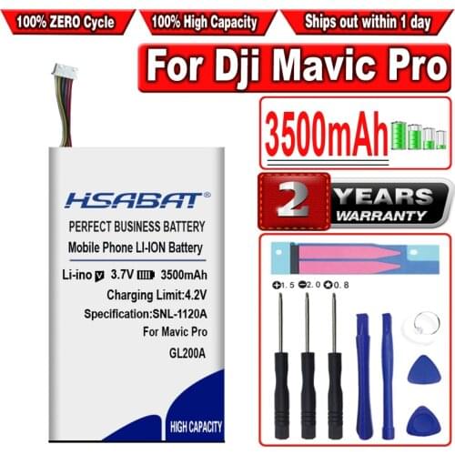HSABAT 3500mAh 973760 Battery for DJI Remote Controller Spark, Mavic Pro, Mavic Air Accumulator 6-wire Plug