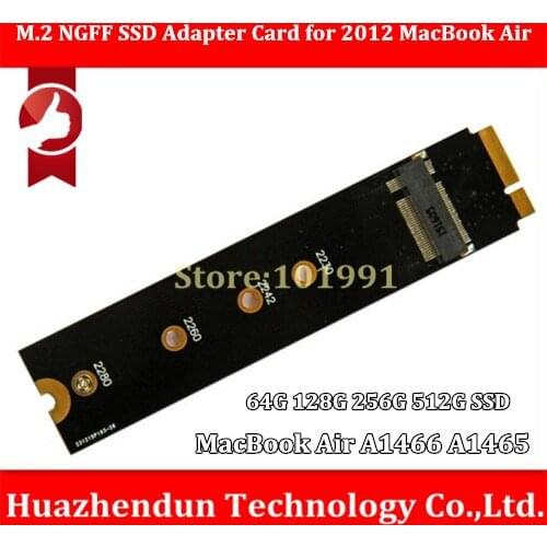 5pcs Adapter Card to 64G 128G 256G 512G M.2 NGFF SSD for 2012 Version MacBook Air A1466 A1465