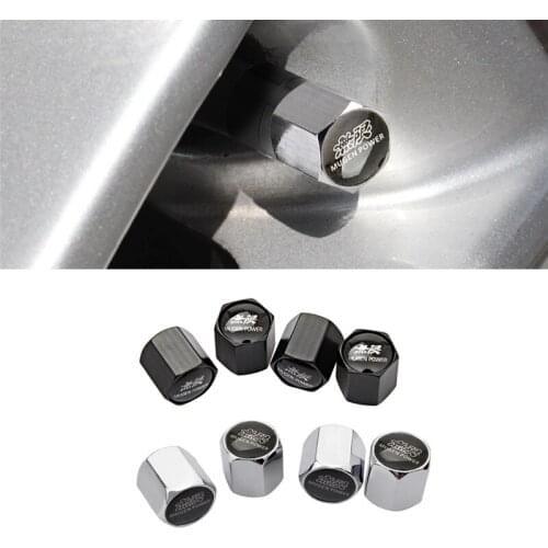 For Honda Civic Fit CRV Jazz Accord Crosstour City Insight Varadero Car Styling Mugen Logo Tire Valve Caps Stem Cover Accessory