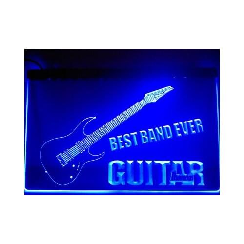 LA323- Best Band Ever Guitar Ibanez LED Neon Light Sign Light Sign home decor crafts