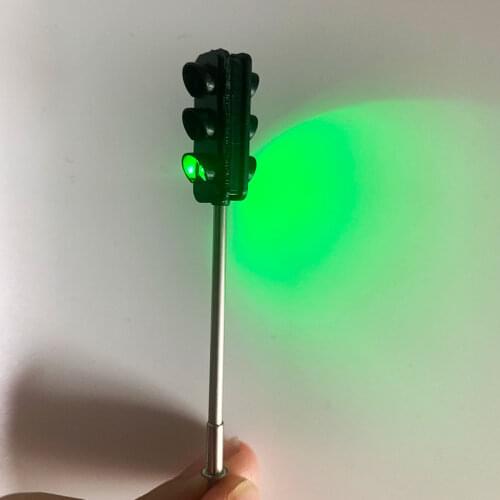 HO Scale Model Traffic Lights/Operating Pole Mount Overhead Traffic Lights with Controller Architecture Street Train Railway