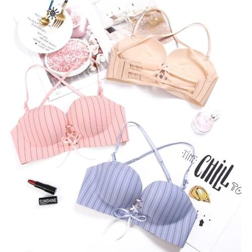 Fashion Women sexy lingerie bra Seamless Underwear sleep bra lady Lingerie Wire Free Adjustable straps bra big size pull LB bra