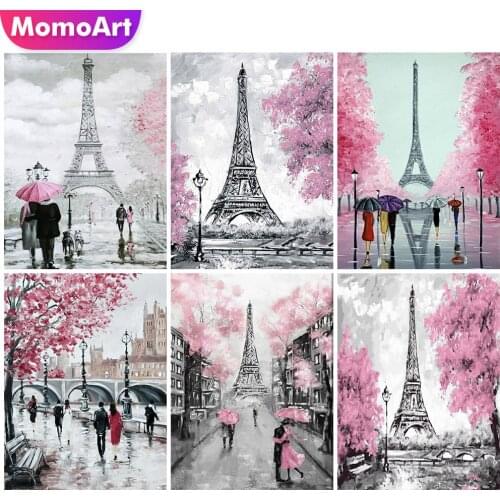 MomoArt Diamond Embroidery Street Hobbies And Crafts 5D DIY Diamond Painting City Landscape Mosaic Sale Home Decorations