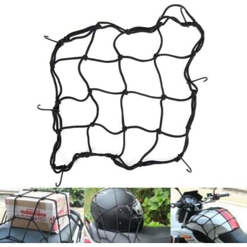 Motorcycle Bike 6 Hooks Hold Down Fuel Tank Helmet Luggage Net Mesh Web