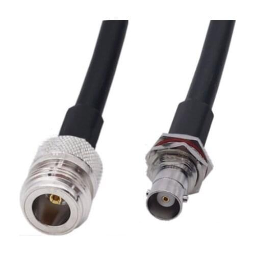N Female To BNC Female connector 5D-FB 50-5 Coaxial RF Adapter Jumper Cable 50ohm