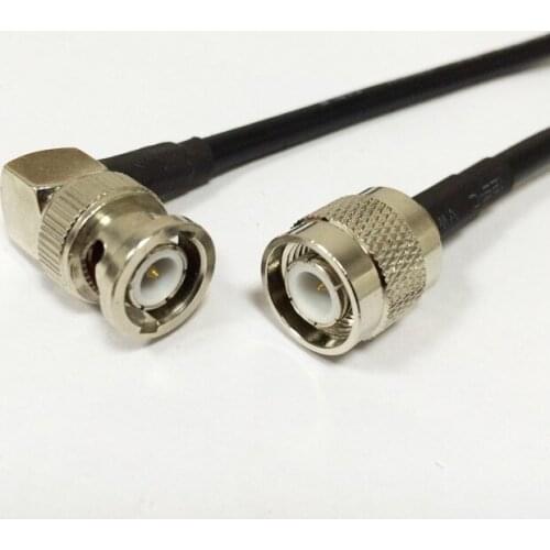 New TNC Male Switch BNC Male Plug Right Angle Convertor RG58 jumper cable Wholesale Fast Ship 100CM 40"Adapter
