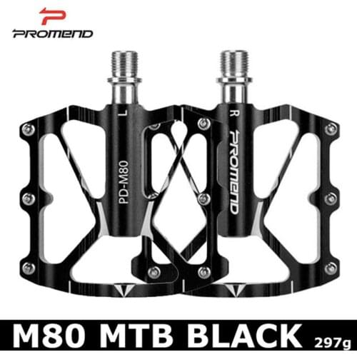 Promend Mountain Bike pedal ultra-light aluminum CNC 12 pins non-slip 3 bearing Big feet pedals Pedale MTB Cycling Accessories