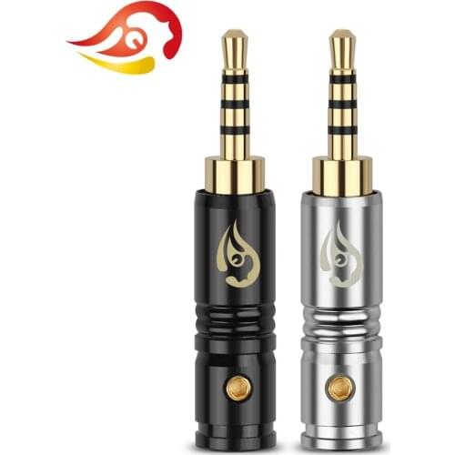 QYFANG 2.5mm Earphone Plug Audio Jack 4 Pole Stereo Gold Plated Wire Connector Splice Upgrade Adapter For DIY HiFi Headphone