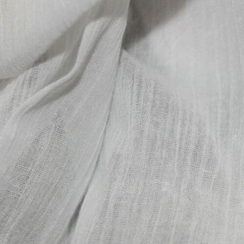 SC01 Single Layer Crinkle Gauze Fabric 100% Cotton 125 cm 49'' width 55 gsm for baby lining sewing 10 meters for sample testing