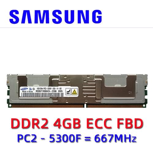 Samsung Server memory DDR2 4GB 8GB 16GB 667MHz RAM ECC FBD PC2-5300F FB-DIMM Fully Buffered 240pin 5300 8G 4G 2Rx4