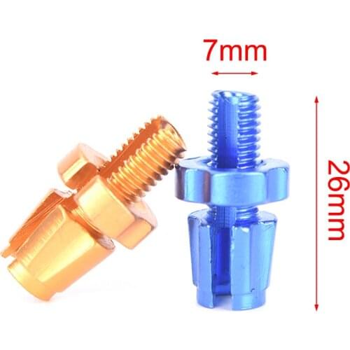 Aluminium Alloy Blue&GoldBicycle Screw Fixing Nuts Steering Bike Braking Cable Accessories Fixing Nut For Bicycle 2019