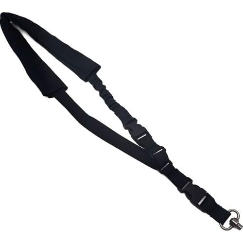 Tactical QD Quick Detachable Single Gun Sling Strap Shoulder Bungee Cord Hunting Outdoor Airsoft Accessories