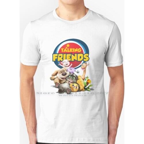 Talking Tom And Friends T Shirt & Mask And Sticker T Shirt 100% Pure Cotton Talking Tom Talking Tom And Friends Birthday Party