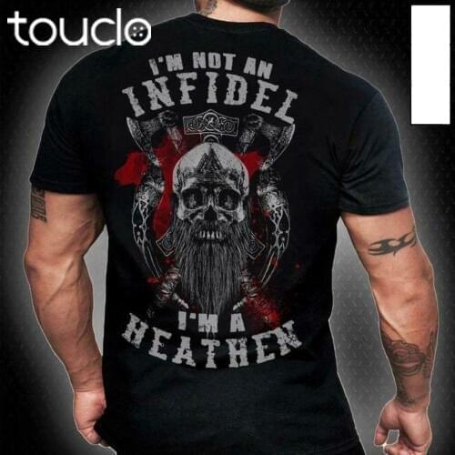 Viking Skull I’m Not An Infidel I’m A T-shirt Men Black
