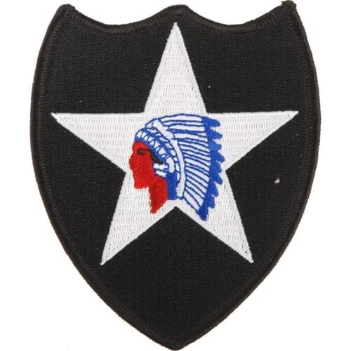 WW2 U.S. ARMY INDIAN DIVISION ON FIVE POINT STAR INFANTRY PATCH Military