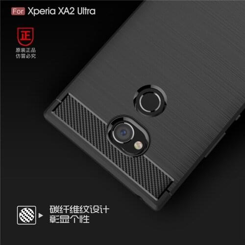 WolfRule For Case Sony Xperia XA2 Ultra Cover Shockproof Silicone Brushed Back Case For Sony Xperia XA2 Ultra Case XA2 Ultra Bag