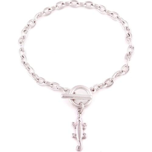 Women Men Bracelet Bangle Animal Shape Crocodile Alligators Fashion Design Special Rhodium Plated Provide Dropshipping