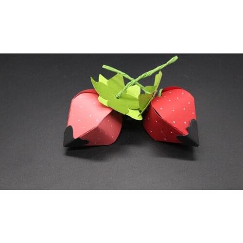 ZhuoAng Delicate strawberry Metal Cutting Mold DIY Scrapbook Album Decoration Supplies Clear Stamp DIY Paper Card