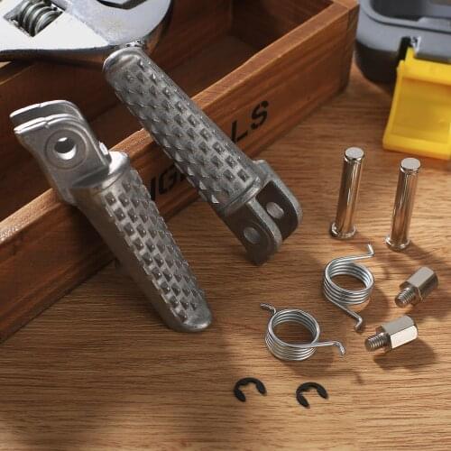 1 Pair Aluminum Motorcycle Motorbike Front Foot Pegs Footrest for Honda CBR600RR 2003-2006 CBR1000RR 2004-2014 CB1000R 2008-2011