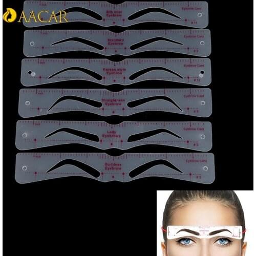12 Styles Makeup Tools Eyebrow Stencil Grooming Shaper Template Makeup Tools Stickers eyebrow shaper cosmetic tool