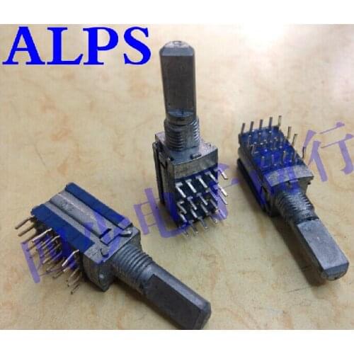 2PCS/LOT ALPS Alps SRBM band switch, rotary switch 4, 4 axis long 20MM