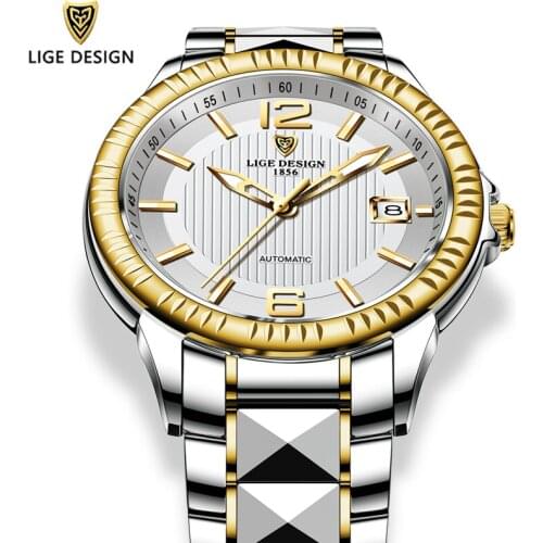 2020 New Mechanical Wrist Watches LIGE Top Brand Luxury Fashion Business Automatic Mechanical Watch Men High-end Authentic Clock