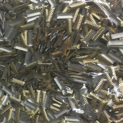 500pc 3*10mm Rectangle Shape Flat Back Studs Cutting Hot fix Iron On Nailheads Glue on DIY Rhinestuds Accessory For Garments