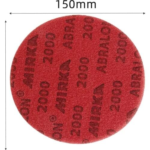 6 Inch 150mm Dry Wet Sponge Sandpaper Disc Back Velvet 3000/5000 Grit Abrasive Tools For Grinding mirka sandpaper