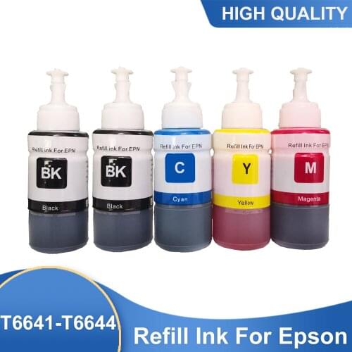 Dye Refill Ink for Epson L100 L110 L120 L132 L210 L222 L300 L312 L355 L350 L362 L366 L550 L555 L566 Printer Free Shipping
