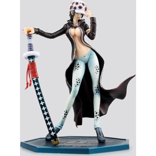 Anime One Piece 22cm Female POP Trafalgar Law PVC Figure Toy PVC Action Figure Collection Model Toy