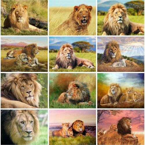 EverShine Diamond Painting New Arrivals Animals Cross Stitch Diamond Embroidery Lion Rhinestone Art Bead Picture Kits Wall Decor