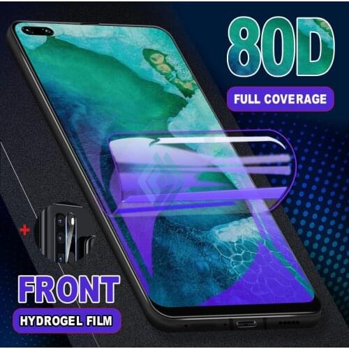 Hydrogel Film For Huawei Honor 9X 10 Lite 10i 20i 20Pro 20S 20 Lite Anti Blue Light Full Cover For Nova 5 6 5T Camera Lens Glass