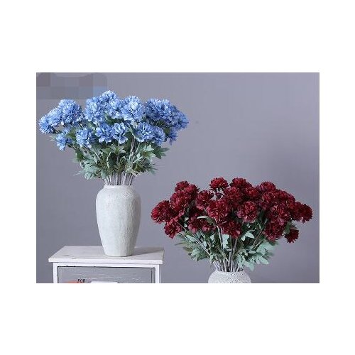 Simulation of dahlia chrysanthemum silk flower wedding hall soft decoration flower home flower arrangement stage background embe