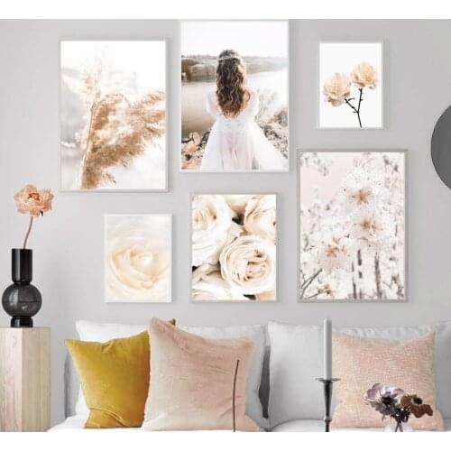 Cereza flor chica Rosa Reed citas cuadro sobre lienzo para pared carteles nrdicos e impresiones cuadros de pared para sala de es