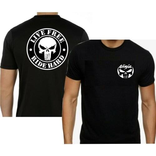 Motorcycle Double Side Ninja 300 400 650 1000 Zx-10R Zx-6R Zx 14R Black T-Shirt 2019 Fashion O-Neck Hipster T Shirt 3D Print Tee