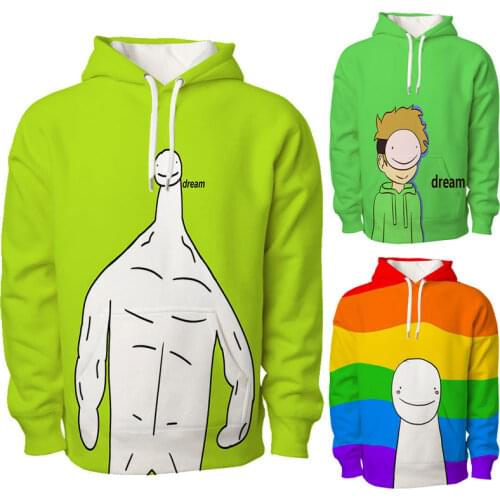 New Fashion DreamWasTaken 3D Hoodie Men Women Hooded Sweatshirts Autumn Boys Girls Streetwear Dream Smp Harajuku Pullover Tops