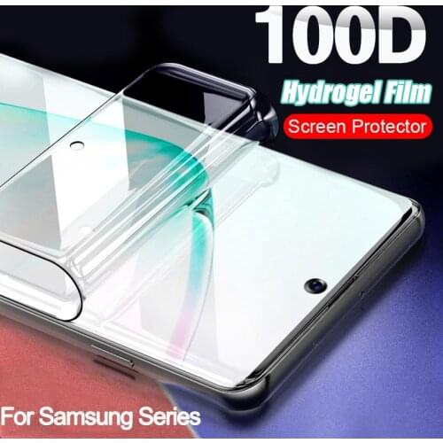 For Samsung Galaxy S20 Ultra S10 S9 S8 Plus 5G Screen Protector Soft Hydrogel Films for Samsung S20Ultra S20Plus Film Not Glass