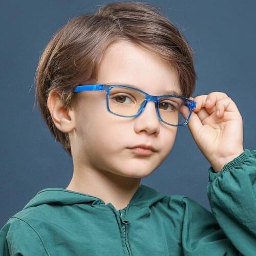 New Transparent Children Glasses Frame Boys Girls Anti-blue Rays Glasses Kids Flexible UV Protective Computer Eyeglasses